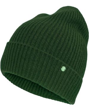 tirillm Holly Rib Knitted Cashmere Beanie - Green