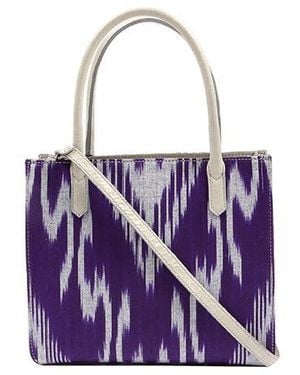SJW BAGS LONDON Norfolk Ikat Bag - Purple