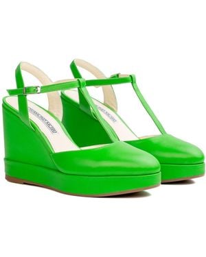 Rosamund Muir London Jeanne Wedges - Green