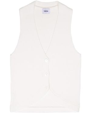 Vænn Thompson Knit Vest Milk - White