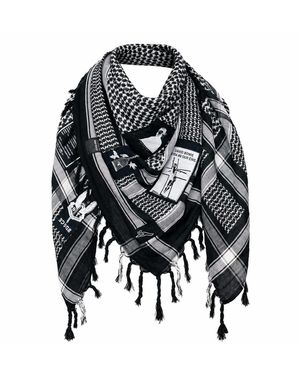 Stuart Trevor The Riot Patched Scarf - Black