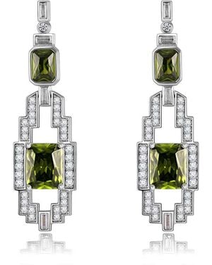 Retro Chic Hope Corner Earrings - White
