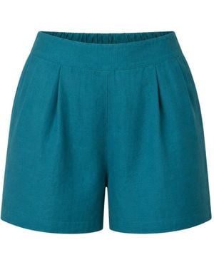 Oh!Zuza Echo Viscose Shorts Pockets - Blue