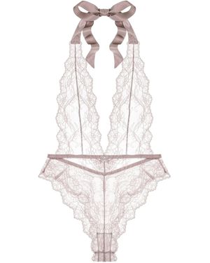 Journelle Neutrals Anais Bodysuit Petal - White