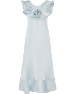 Lisa The Label Le Jardin Peony Dress - Blue