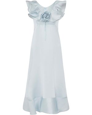Lisa The Label Le Jardin Peony Dress - Blue
