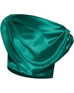 Angelika Jozefczyk Satin Blouse Livia Emerald - Green
