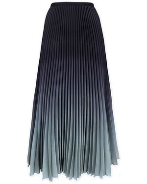 Wild Cosmos Kate Ombre Pleated Skirt - Blue