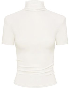 Mandragora Neutrals Turtleneck Ablo Buttermilk - White