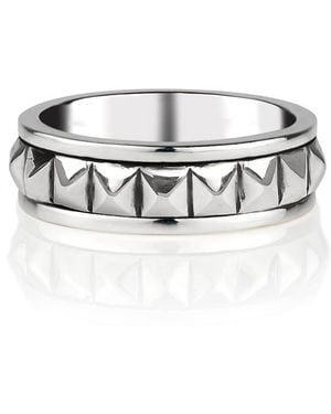 Charlotte's Web Jewellery Pyramid Spinning Ring - White