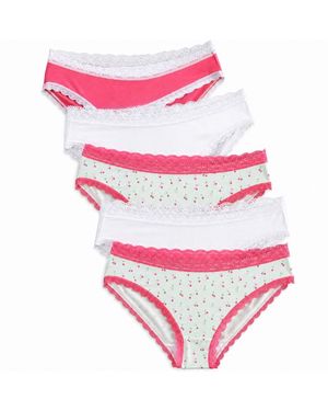 Bumboo London Five-Pack Bikini Cherry Collection - Pink