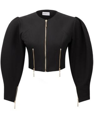 Ma Mulier Swallow Crop Jacket - Black