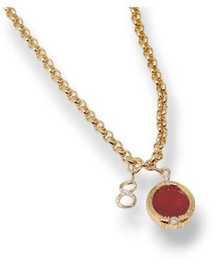 Alexie of Athens Strength & Karma Charm Necklace - Metallic