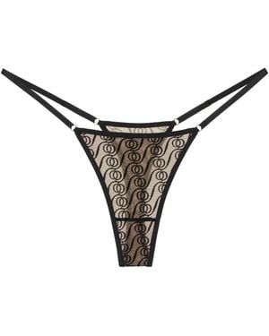 GOD SAVES QUEENS Alizee Thong - Black