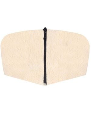 No'design Neutrals Zip-Up Ecru Teddy Corset - Natural