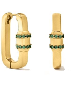 Bermuda Watch Company Maivelle Rowan Carabiner Huggie Earrings - Metallic