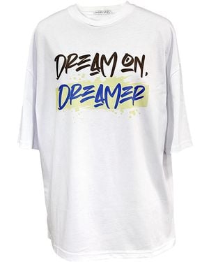 Maison Bogomil T-Shirt With Dream On Dreamer - White