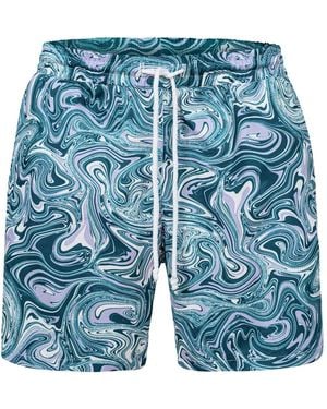 Ekcentrik Haze Swim Shorts - Blue