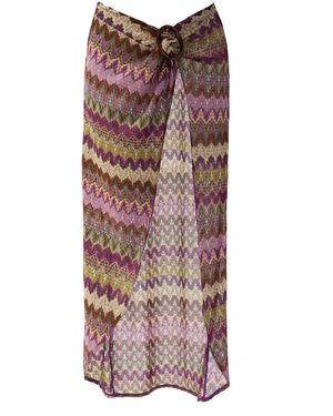 Aulala Paris Nocturnal Sky Broderie Beach Sarong - Brown