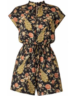 Raishma Samara Viscose Playsuit - Black