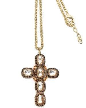 Addicted Artemide Plated Necklace With Crystals - Metallic
