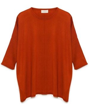 Peraluna Helion Loose Fit Knit Sweater - Orange