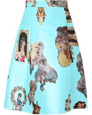 Maxjenny Knee-Length Skirt - Blue