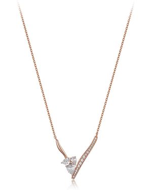 Didier Dubot Mon Paris Necklace With Crystal Accents - Metallic