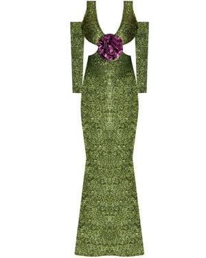 Nur Karaata Biltmore Dress - Green