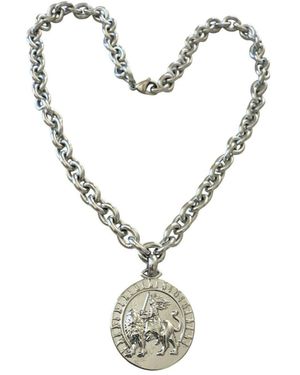 Jagged Halo Jewelry Lion Tamer Pendant Necklace - Metallic