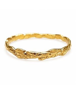 Mother Nature Jewelry Juniper Ring, Handmade Minimalist Twig Band - Metallic
