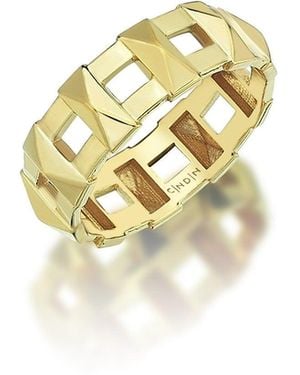 C|Nd|N by Candan Balto Artdeco Pyramid Ring - Metallic