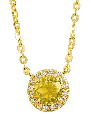Juvetti Mars Necklace Set With Sapphire & Diamond - Metallic