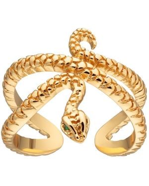 Scream Pretty Snake Toe Ring - Metallic