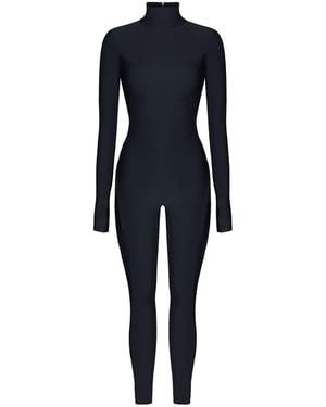 Monosuit Long Sleeve High Neck Full Bodysuit Total - Blue