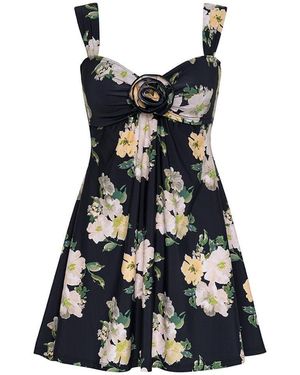 Montce Liz Floral Devin Rosa Dress - Black