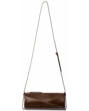 Owlish Studio Reef Pull-Up Vegan Leather Cylinder Bag - Natural