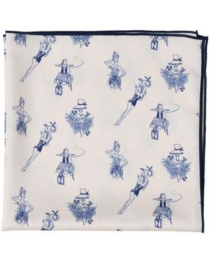 Natasha Blodgett Isla Bonita Pocket Square - Blue