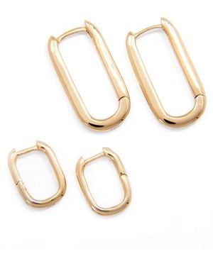 Belinda Jewelz Ivy U Huggie Hoops - White