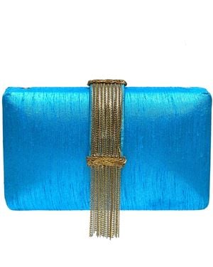 Simitri Sky Fringe - Blue