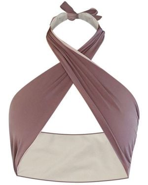 Belletage Swimwear The Indio Mystic Power Reversible Bikini Top - Purple