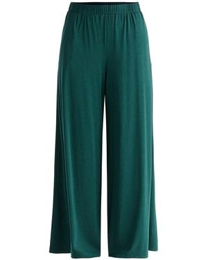 Paisie Wide Leg Lyocell Jersey Pants - Green