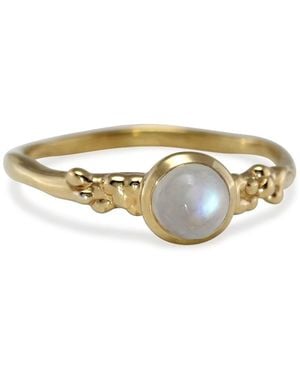Isla Silver Moonstone Vermeil Ring - Metallic
