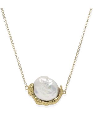 Vintouch Italy Ad Astra-Plated Pearl Necklace - White