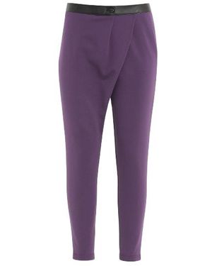 Conquista Crossover Trousers Aubergine - Purple