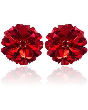 PINAR OZEVLAT Blossom Studs - Red