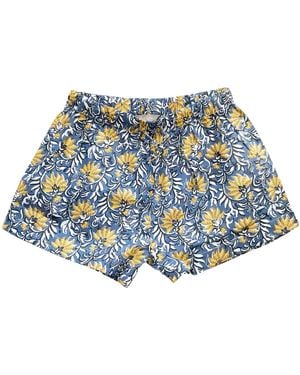 Lime Tree Design Jaipur Sleep Shorts - Blue