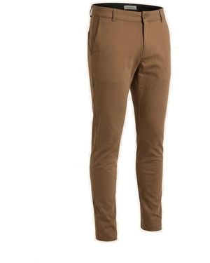 Ron Tomson Neutrals Tapered Casual Wear Trousers - Brown