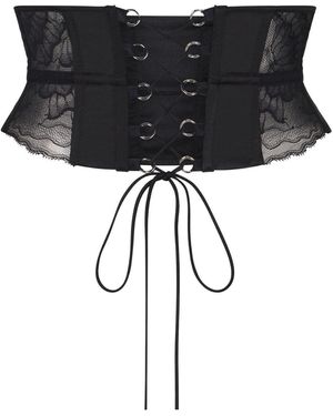 Lunatic Femme Butterfly Waist Cincher-Corset-Collar-Bandeau - Black