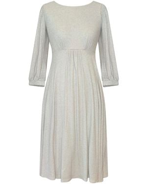 Alie Street London Neutrals Kimberley Knitted Midi Dress - Gray